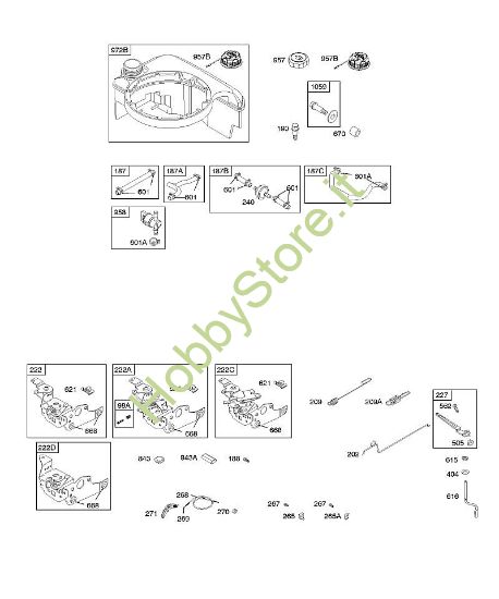 F - Comandi, alimentazione carburante, molla regolatore B&S - 12 €¦ 127802-1766-B1 brand Stihl